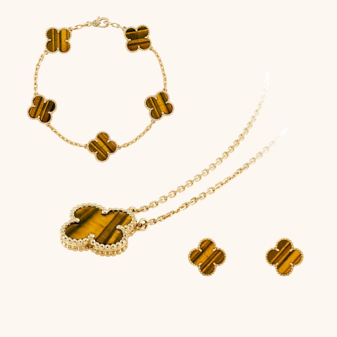 CLOVER JEWELRY SET 3 PIECE TIGER