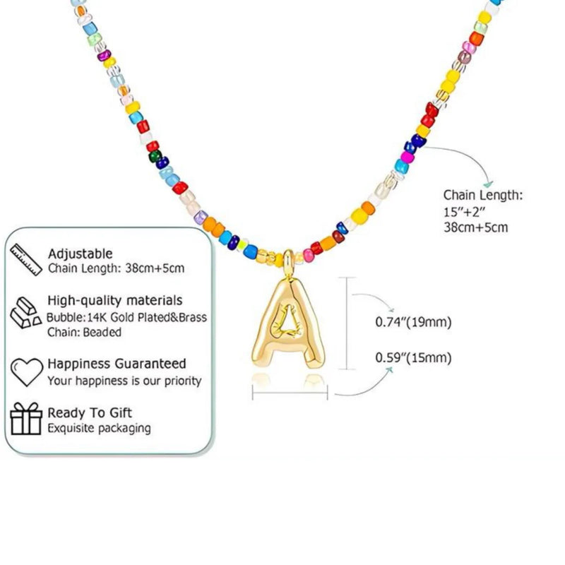 Colorfull Letter Necklace