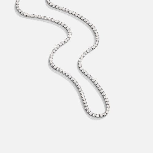 Cordelia Silver Crystal Necklace