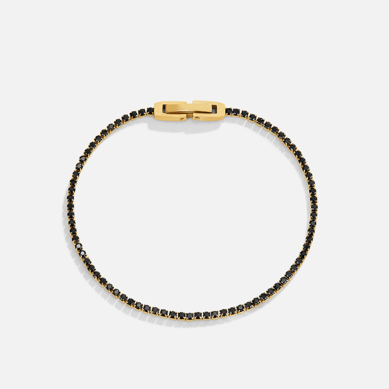 Midnight Black Crystal Bracelet