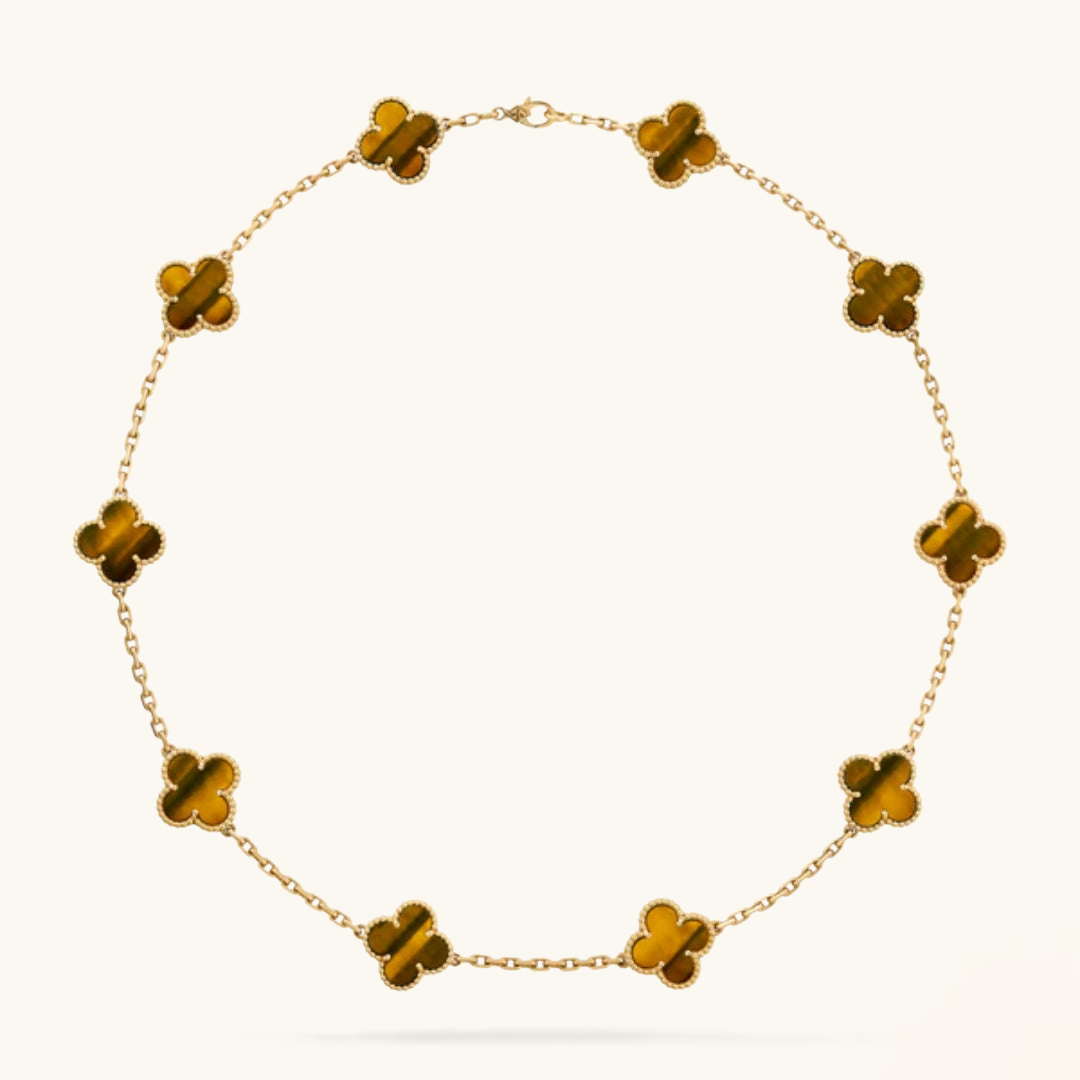 CLOVER - 10 Motive Tiger Necklace