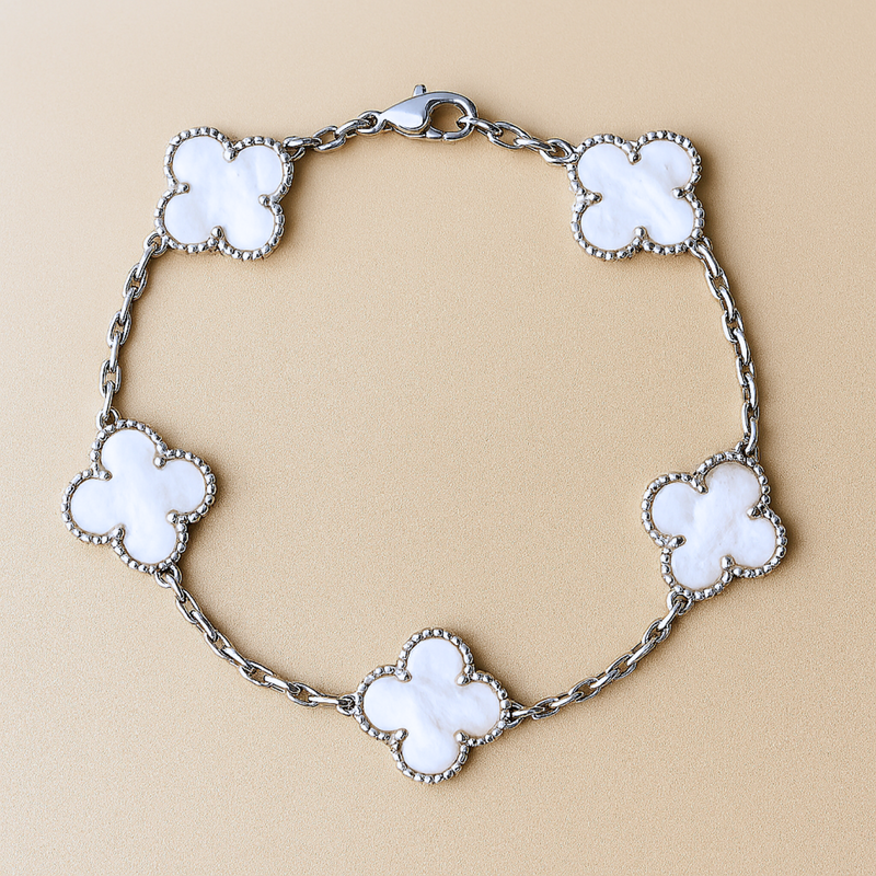 CLOVER - White Bracelet
