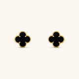 CLOVER - Black Earrings