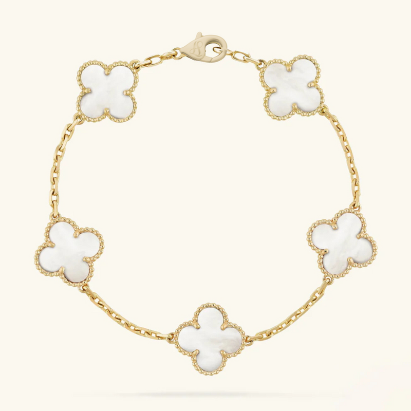 CLOVER - White Bracelet