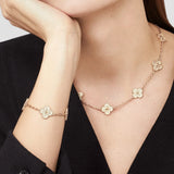 CLOVER - 10 Motive Pink Necklace