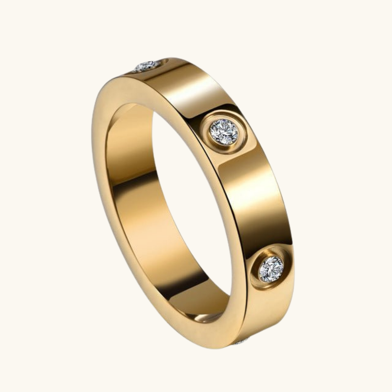 ETERNITY LINK - Gold Zircon Ring