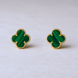 CLOVER - Green Earrings
