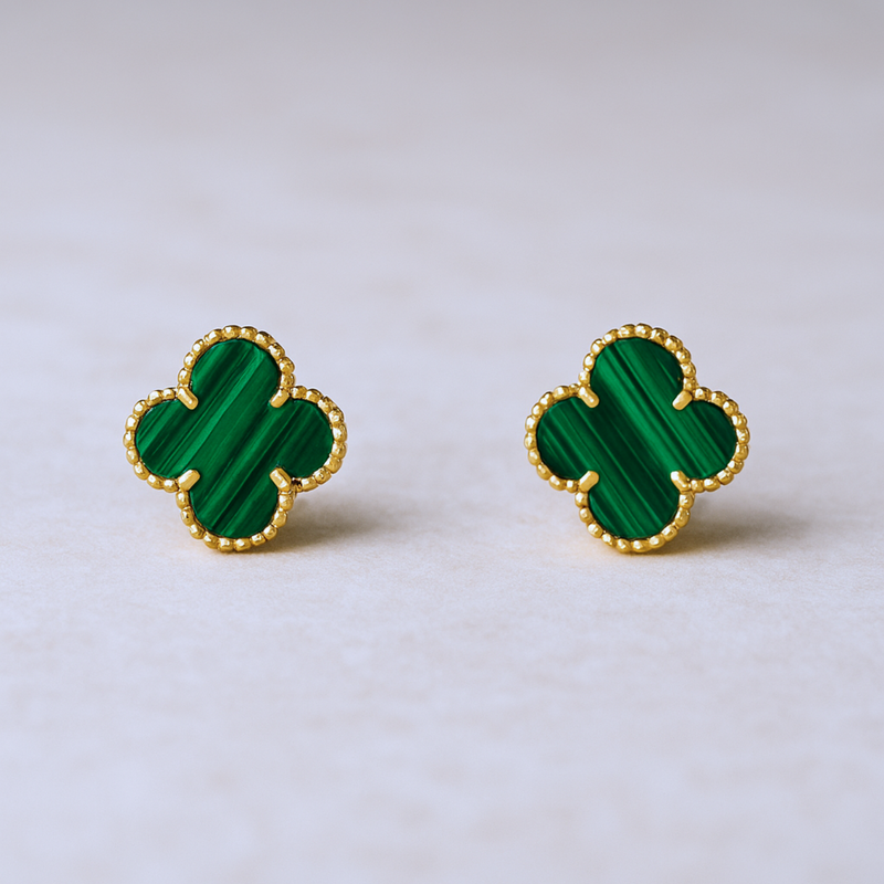 CLOVER - Green Earrings