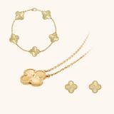 CLOVER JEWELRY SET 3 PIECE GOLD