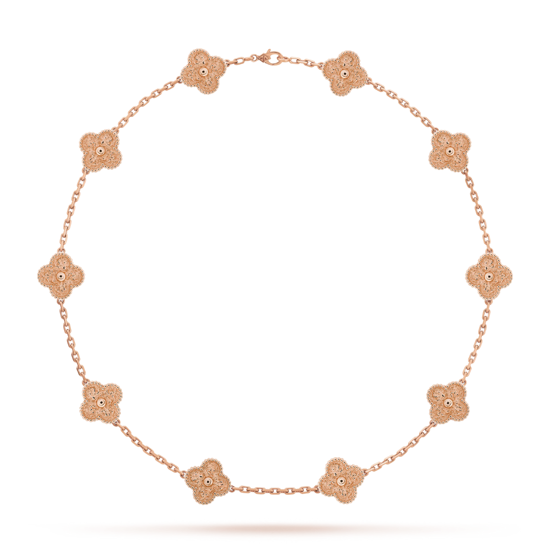 CLOVER - 10 Motive Pink Necklace