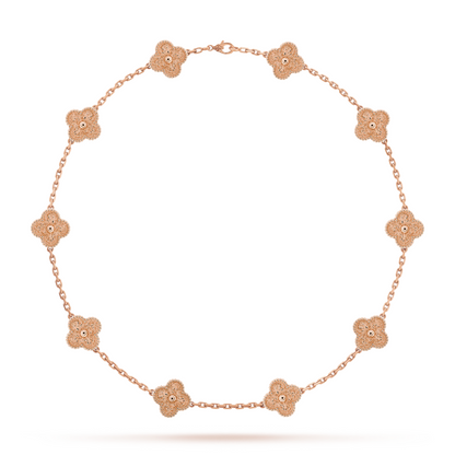 CLOVER - 10 Motive Pink Necklace