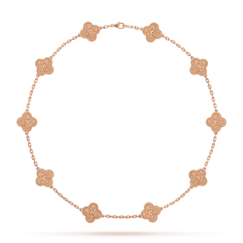 CLOVER - 10 Motive Pink Necklace
