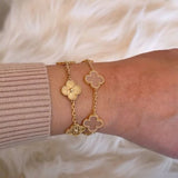 CLOVER - Gold Zircon Bracelet