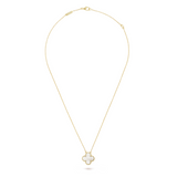 CLOVER - White/Gold Necklace