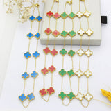CLOVER - 10 Motive Blue Necklace
