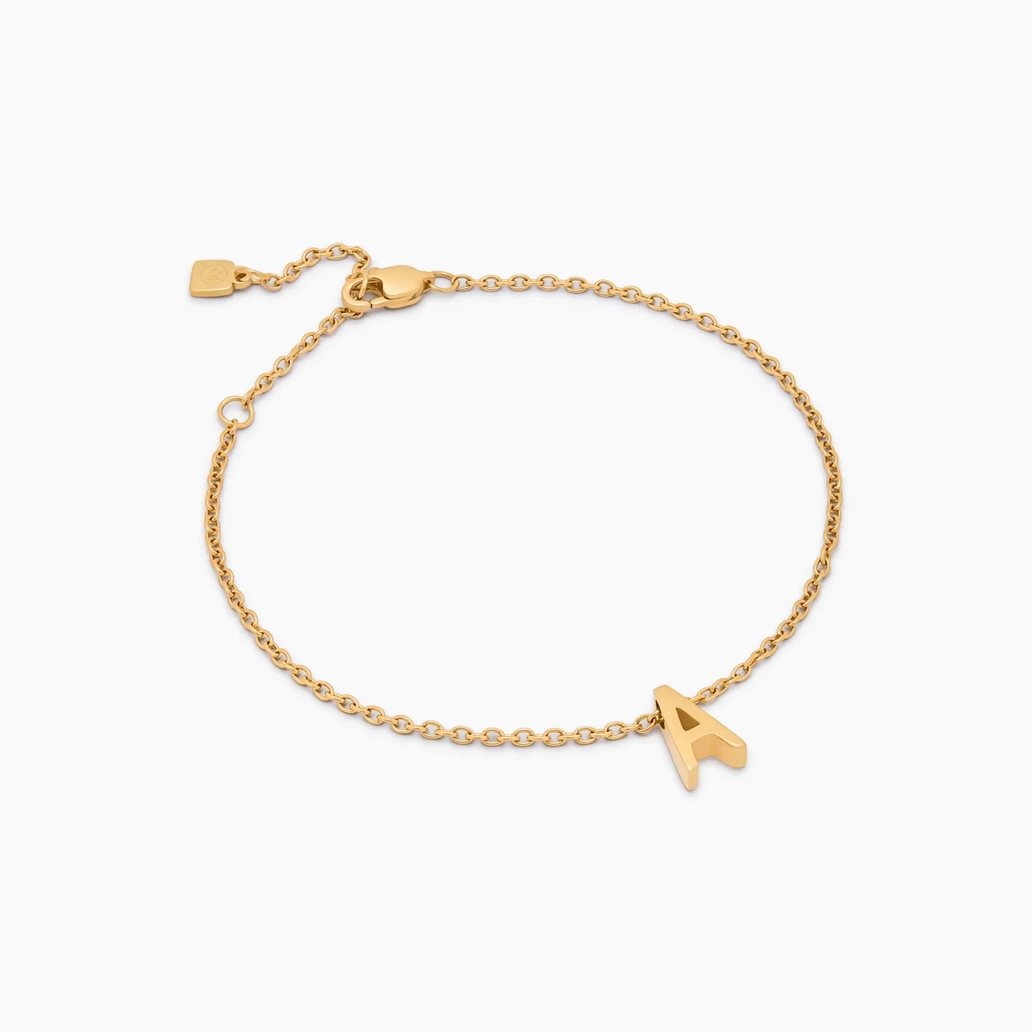 Dainty Initial Charm Bracelet