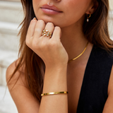 Serene Gold Leaf Ring