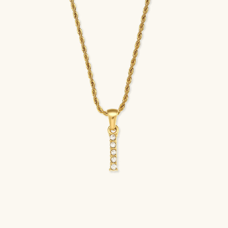 Maeve Letter Initial Diamond Necklace