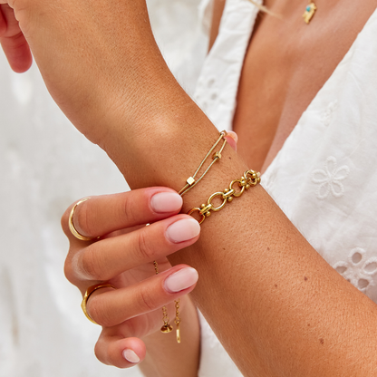 Mia Layered Cube Bracelet