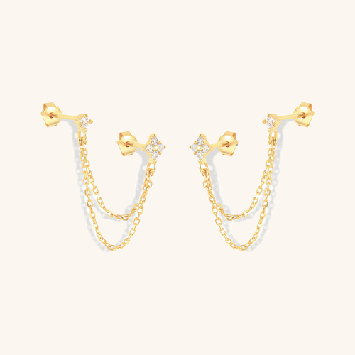 Kendall Diamond Chain Stud