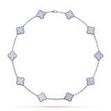CLOVER - 10 Motive Purple Necklace