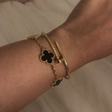 CLOVER - Black Bracelet