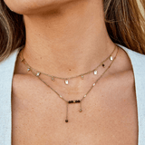 Arizona Green Bead Tassel Necklace