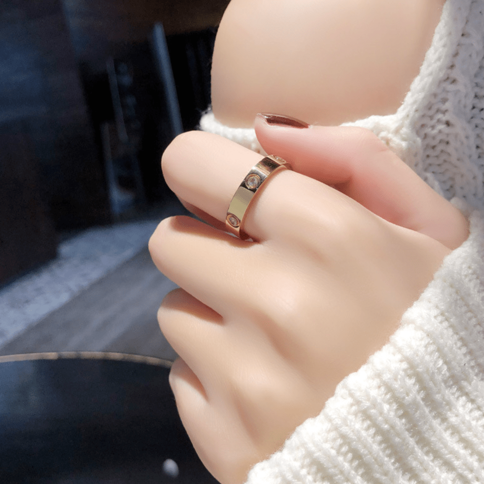 ETERNITY LINK - Gold Zircon Ring