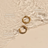 Hammered Hoops Earrings