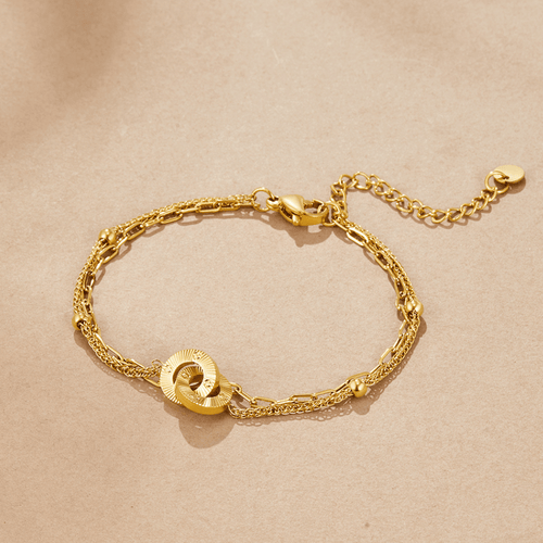 Layered Eternity Loop Bracelet