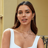 Nina Gold Chain Hoop Earrings