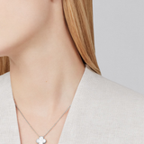 CLOVER - White/Silver Necklace